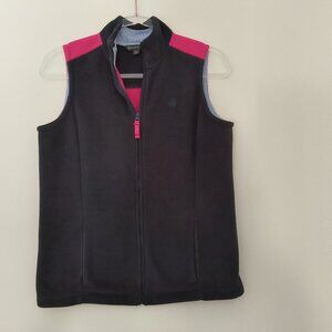 Brooks Brothers Women Navy Fleece Vest Size M